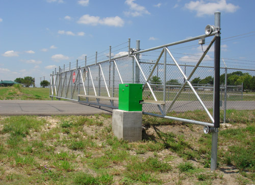 automatic entrance gate security fence