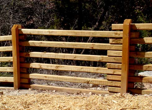 cedar split rail fence ranch