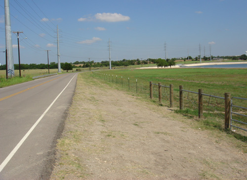 short roadside farm ranch fence
